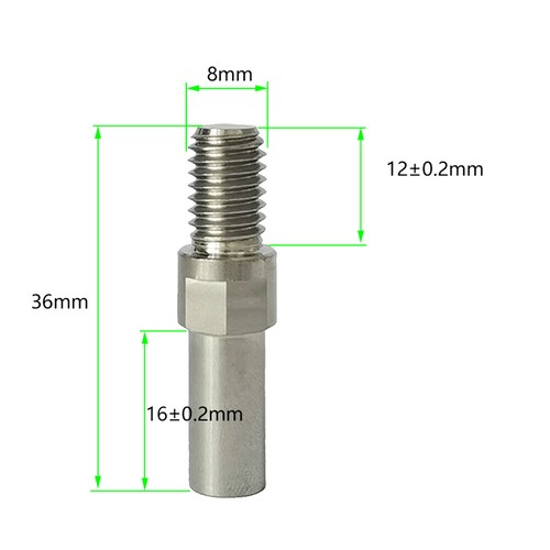 2X(2pz M8 Telaio Mountain Bike Forcella Anteriore Colonna Freno a V Vite Modifica6035 - Foto 8 di 8