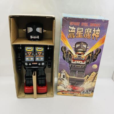 1円～ メタルハウス ブリキ ロボット SPACE EVIL ROBOT 流星魔神 緑