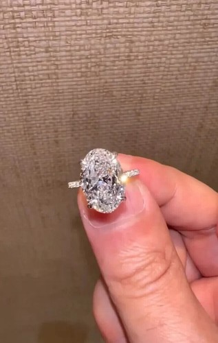 Women's 2.25Ct E-VS1 Lab Grown Diamond Classic Engagement Ring 14K White Gold - Picture 4 of 4