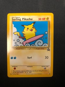 Details About Surfing Pikachu Black Star Promo Edition 28 2001 Pokemon Trading Card Game
