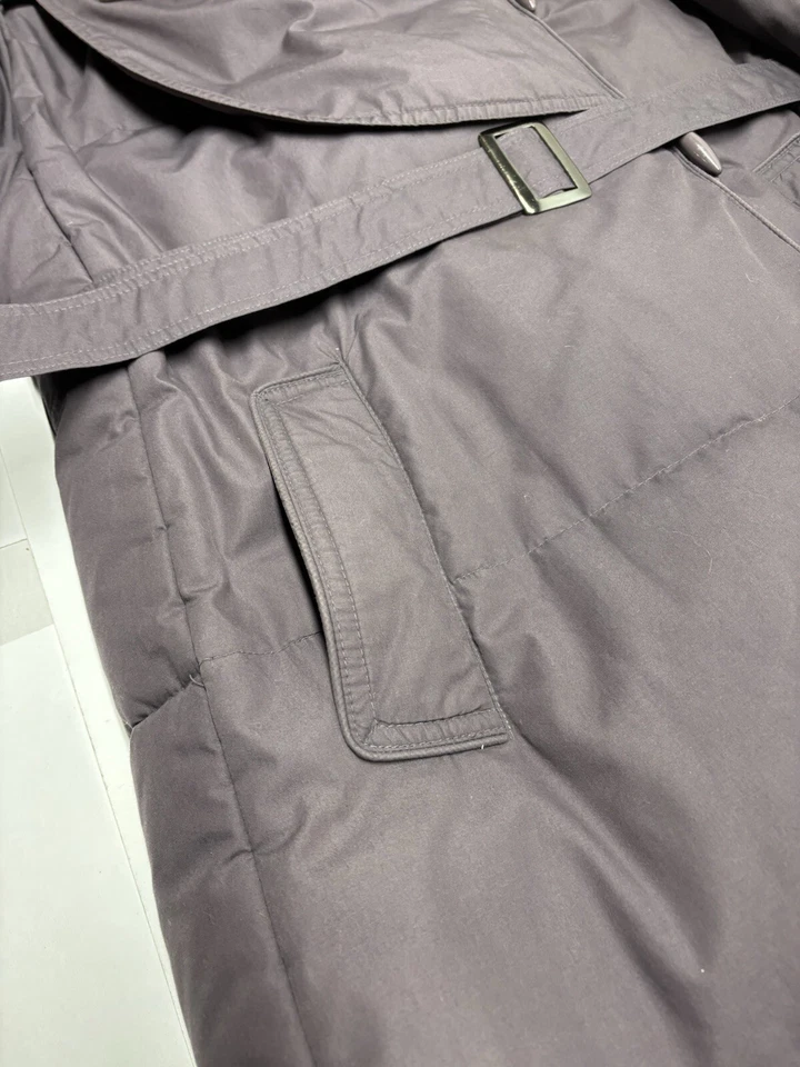 Винтажный J галерея куртка женский размер средний фиолетовый утка вниз пуховик длинное пальто - Изображение 3 из 4