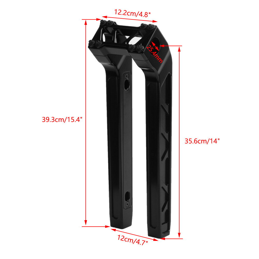 1" Handlebar Riser Kit for Harley Dyna Softail Low Rider Street Bob FXBB FXBBS