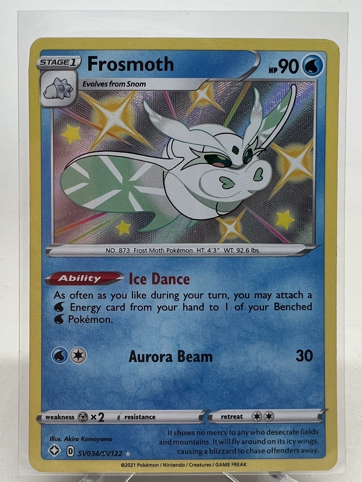2021 Pokemon Shining Fates Frosmoth SV034/SV122 Holo Rare NM-MINT