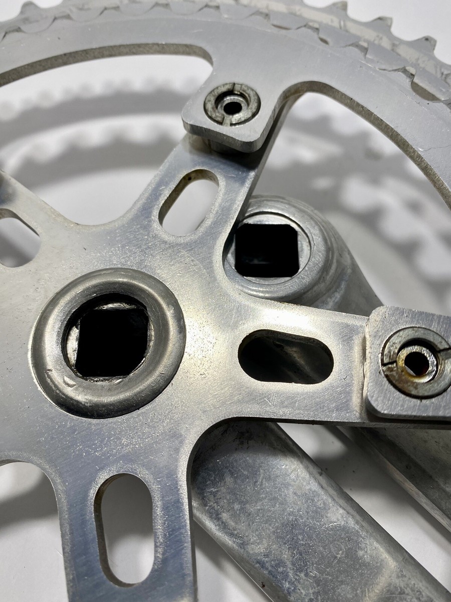 Vintage Sugino Fuji Racing Crankset 170mm Silver Japan Vintage Sugino Fuji Racing Crankset 170mm Silver Japan