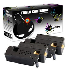 2 Black Toner Cartridge for Xerox 6020 Phaser 6020 6022 WorkCentre 6025 6027