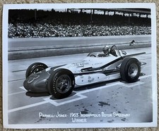 Original 8x10 Photo Parnell Jones 1963 Indy 500 Winner, Brickyard, Not A Copy!