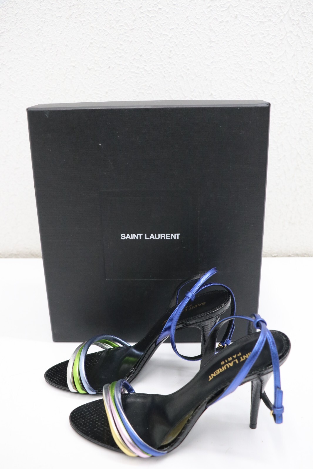 Sandali stiletto Saint Laurent con cinturino taglia 37 US 7
