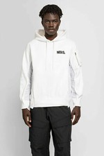 Men's Nike x Sacai Pullover Hoodie L White  Premium Hooded Unisex NWOT