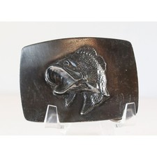 Bass Fishing Metal Belt Buckle 1979 Limted Edition USA Made