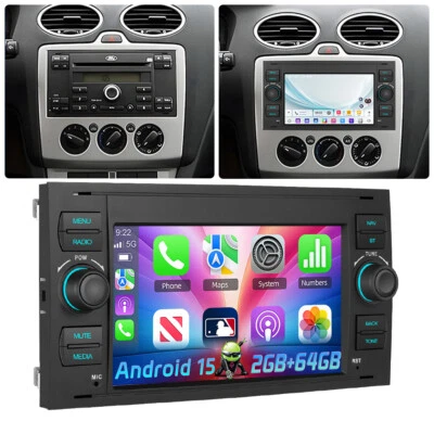 LEEKOOLUU Apple Carplay Android 15 Autoradio Für Ford Focus MK2 MK II 2004-2011 GPS 2+64GB
