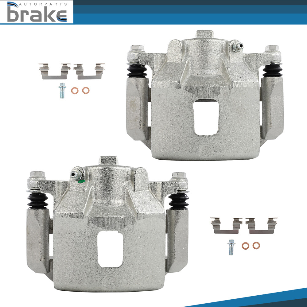 2Pcs Front Brake Calipers w/Brackets for 2007-2010 Chevy Cobalt
