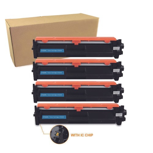 4pk CF230X High Yield Cartridge for HP 30X LaserJet M203d M227d with Chip