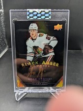 Adam Boqvist Black Amber Rookie Auto 2019-20 Clear Cut Blue Jackets