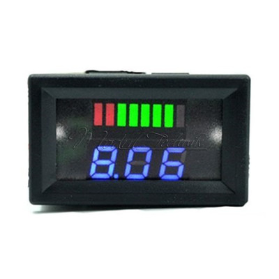 Charge Level Baterry Level Indicator Voltmeter Stable for 12V Lead-acid Battery