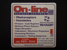 ON-LINE BUSINESS EQUIPMENT 44 MARITANA ST KALGOORLIE 0890914544 COASTER