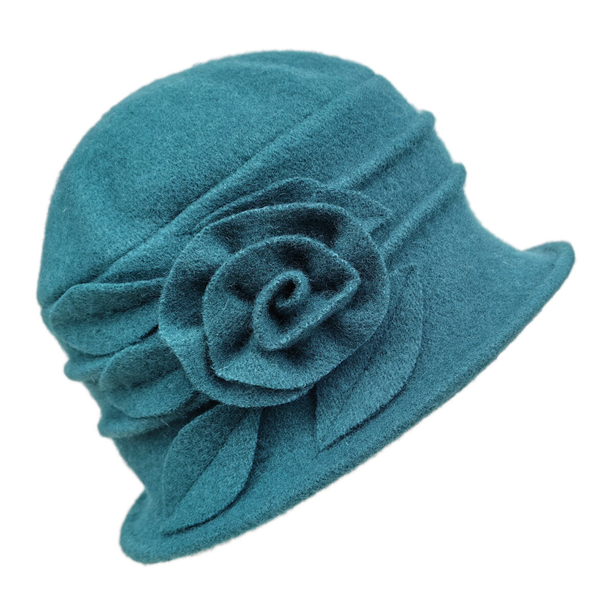 1817 Women Beret Hat French Vintage Floral Wool Dress Cloche Classic Winter Sumolux Women main image 2