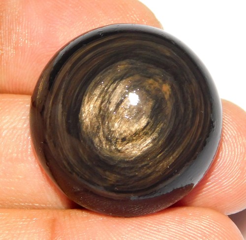 Cabochon En Obsidienne Arc-en-ciel Rond 10mm - Neuf Pour Création Bijoux