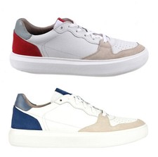 GEOX RESPIRA DEIVEN P/E scarpe uomo sneakers pelle camoscio tessuto casual lacci