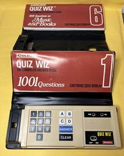 Coleco Quiz Wiz Computer Answer Game 1001 Questions Answer Book 1, 6 Works VTG