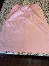 Vintage Koret Womens Skirt Modest Pull On Pockets Pink School Work Sz 18 USA