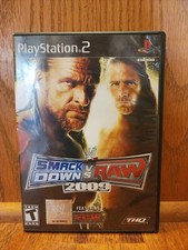 WWE Smackdown VS Raw 2009 (Sony PlayStation 2, PS2) Complete w/ Manual Tested 