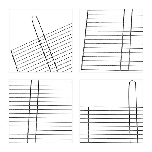Grillgitter 50x35 Rost Grill Kamin BBQ Garten Grillrost Edelstahl kein V2a NEU - Bild 2 von 12