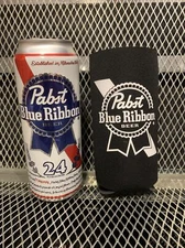 PBR PABST BLUE RIBBON Beer ~ NEW ~ 24oz TALL BOY KOOZIE Can Cooler One (1) F/S