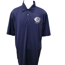 Nike Golf Dri-Fit Tour Performance Men's Size XL Solid Blue Stretch Polo Shirt