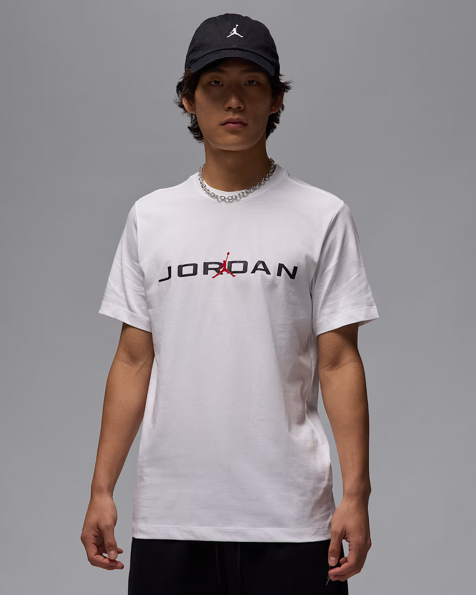 Nike Nike Jordan Air Men's T-shirt IB7353-101 White/Black US Size