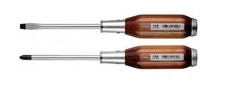 VESSEL  HEAVY DUTY TANG THRU WOOD HANDLE SCREWDRIVER  NO.100 SERIES