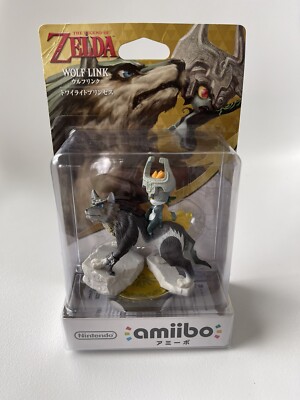The Legend of Zelda Wolf Link Amiibo Japanese Action Figure Sealed RARE NEW 