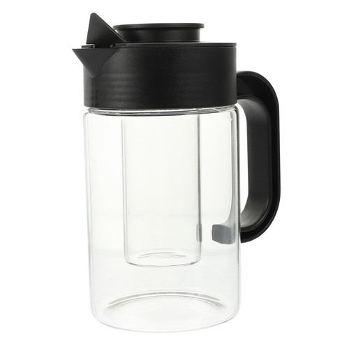 Glass Beverage Jug Glass Tea Pitcher Glass Carafe Iced Tea Glass Carafe Lid