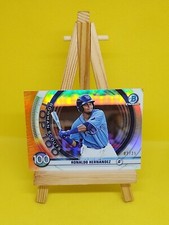 RONALDO HERNANDEZ 2020 BOWMAN CHROME SCOUTS TOP 100 ORANGE #'d 02/25 