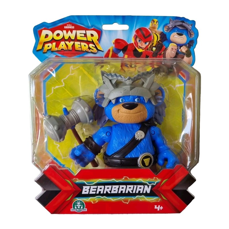 POWER PLAYERS ▪︎ Bearbarian ▪︎ Action Figure ▪︎ Zag Heroez