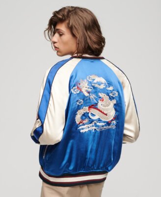 Superdry Mens Sukajan Embroidered Bomber Jacket UK