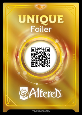 Unique Foiler Card Altered TCG Digital Ownership Only *Read Description*