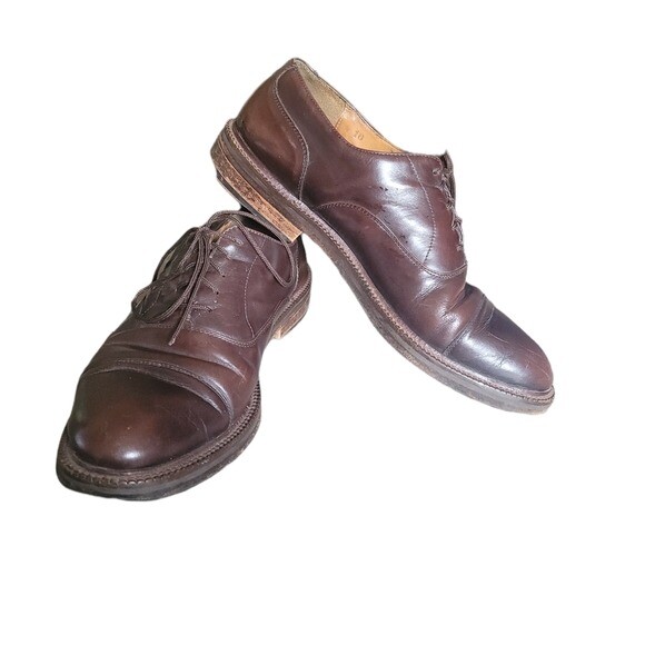 SAOLA Scarpe Vibram marroni To Boot New York Adam Derri in pelle taglia 10 Italia con lacci