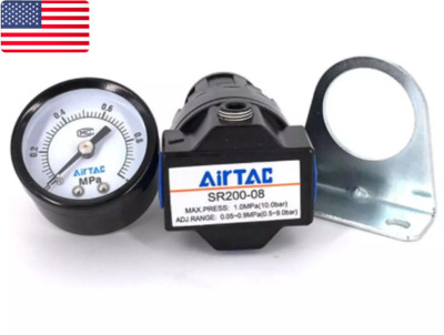 1PC NEW AirTAC SR200-08 Air Pressure Regulating Valve SR20008- US Stock