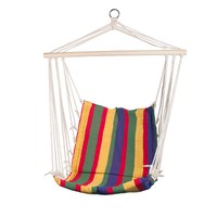 Striped Hanging Chair Lawn Camp Porch Yard Hammock Swing 250lb Max Cotton Blend on sale Striped Hanging Chair Lawn Camp Porch Yard Hammock Swing 250lb Max Cotton Blend on sale