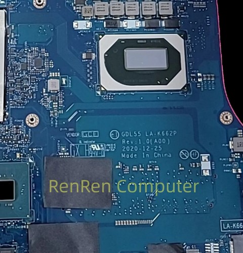 For DELL G15 5510 Laptop Motherboard i5/i7-10th CPU RTX3050 GPU GDL55 LA-K662P - Picture 2 of 3