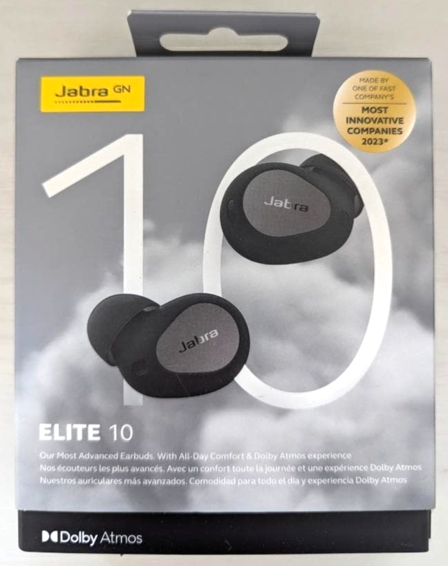 Jabra Elite 10 True Wireless Bluetooth Earbuds - Matte Black (100