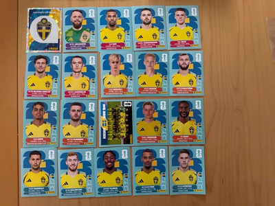Panini Sticker zum aussuchen Schweden SWE 1-20 alle karten ab 4 karten 25% off