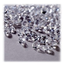 Dekodiamanten 3000er Set klar 6x4mm Tischdeko Hochzeit Glitzersteine