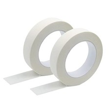 Masking Tape, 1 Inch x 55 Yards, 2 Rolls, Painters 1Inch 2 Rolls Beige White