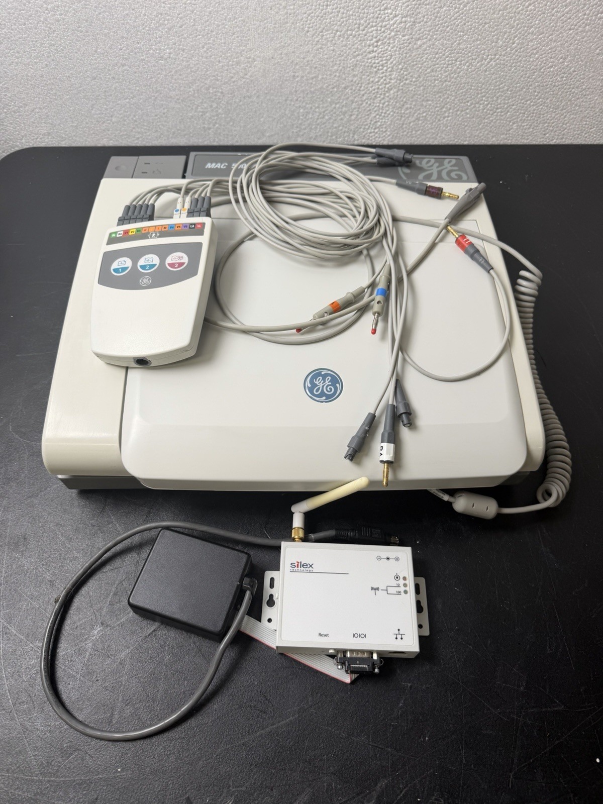 GE MAC 5500 HD Resting Electrocardiogram System ECG Machine with GE Cam HD