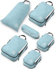 Compression Packing Cubes for Travel 6-Piece Lightweight Set for Carry-On Ba