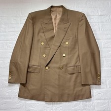 USED CHRISTIAN DIOR MONSIEUR DOUBLE-BREASTED JACKET WITH GOLD BUTTONS, VINTAGE