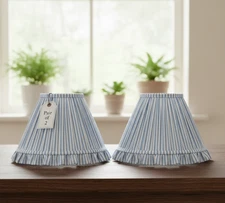 Set of 2 - 12 inch / 30 cm empire premium softback lampshade in cotton