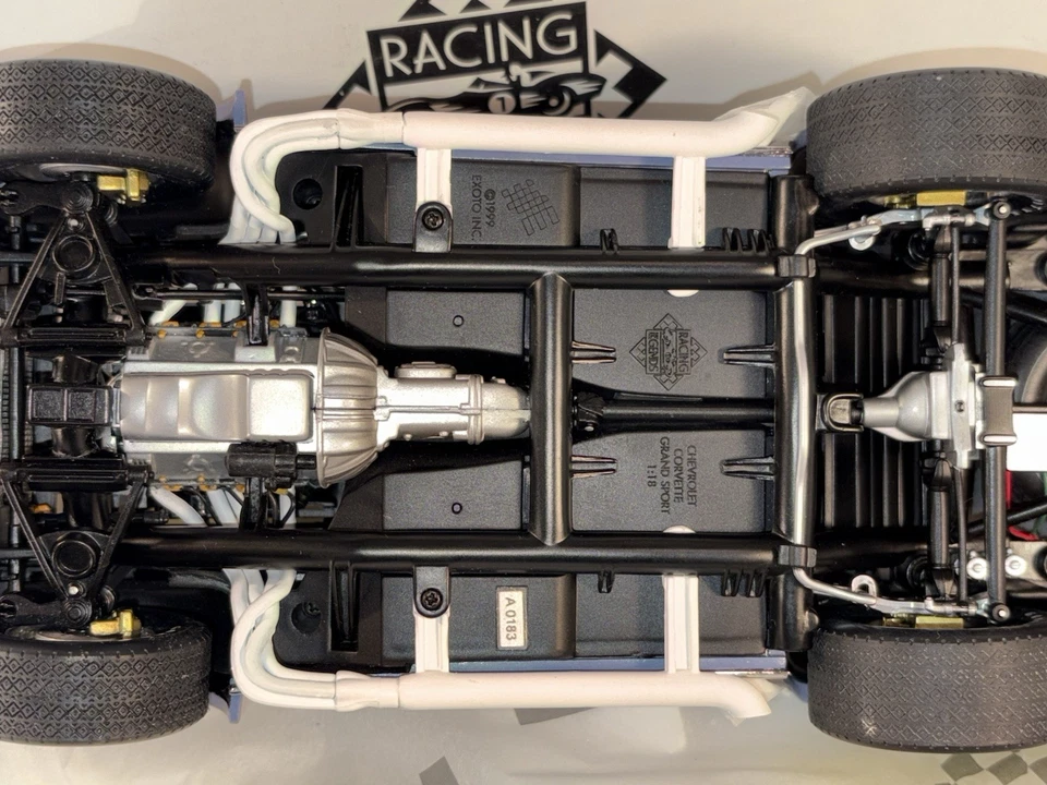 1:18 Exoto Racing Legends Corvette Grand Sport Convertible Púrpura Azul Diecast N Foto 4 de 4