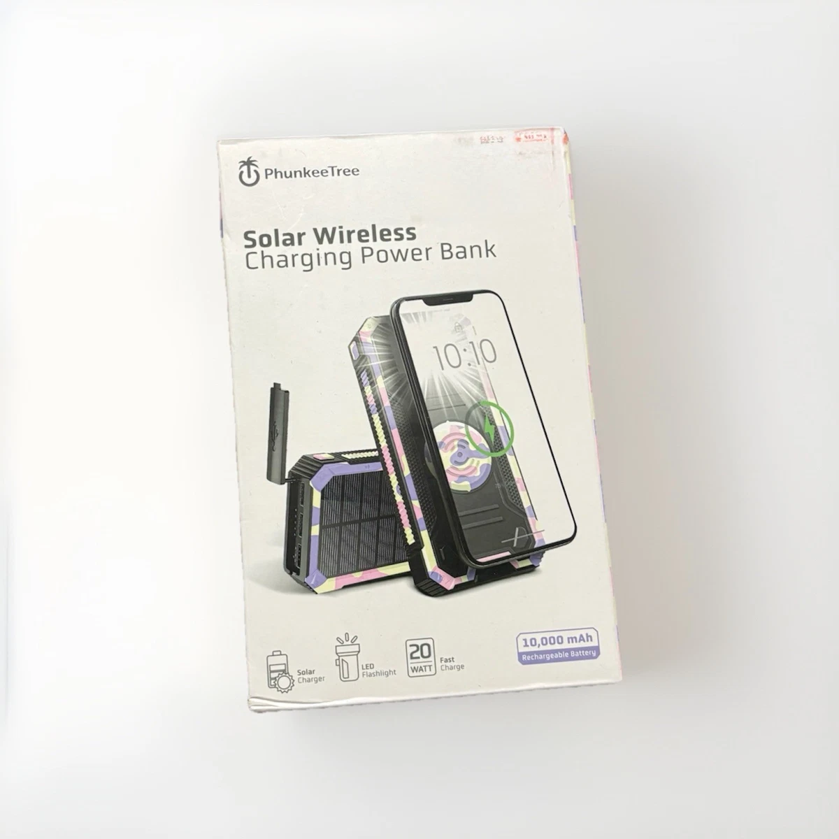 PhunkeeTree Solar Wireless Charging Power Bank photo 1